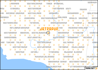map of Jātrāpur