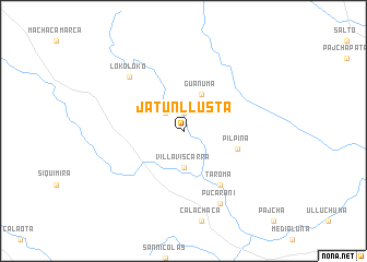 map of Jatun Llusta