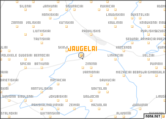 map of Jaugėlai