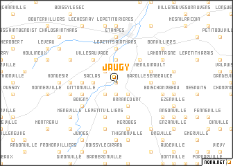 map of Jaugy