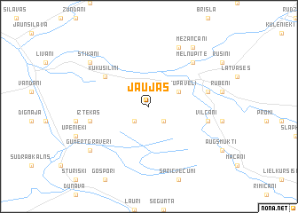 map of Jaujas