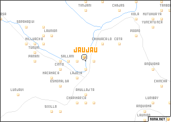 map of Jaujau