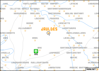 map of Jauldes