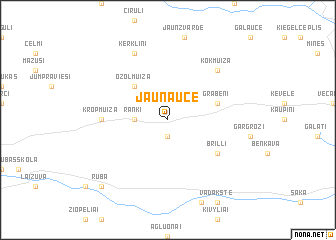 map of Jaunauce