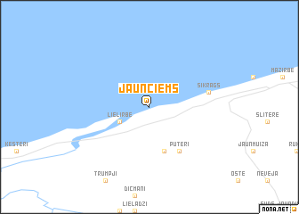 map of Jaunciems