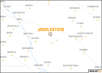 map of (( Jaunlestene ))
