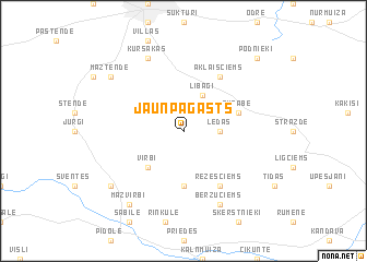 map of Jaunpagasts