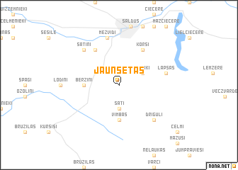 map of Jaunsētas