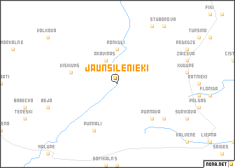 map of Jaunsilenieki