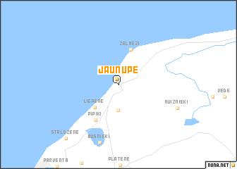 map of Jaunupe