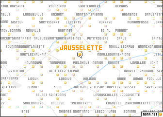 map of Jausselette