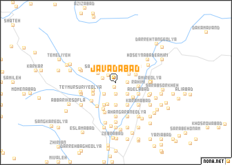 map of Javādābād