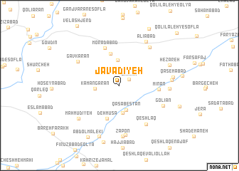 map of Javādīyeh