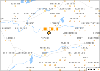 map of Javeaux