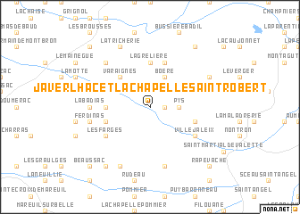 map of Javerlhac-et-la-Chapelle-Saint-Robert