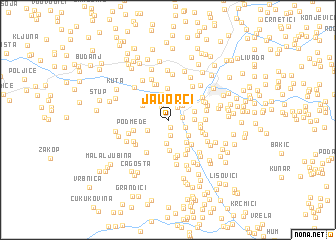 map of Javorci