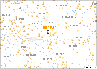 map of Javorje