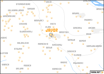 map of Javor