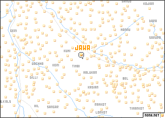 map of Jāwa