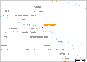 map of Jawl Bin Ḩaydar