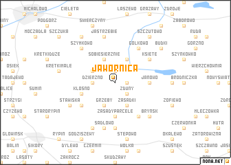map of Jawornica