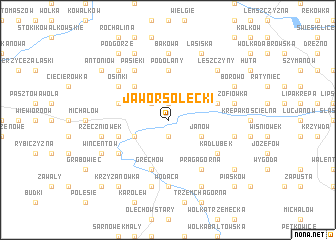 map of Jawor Solecki