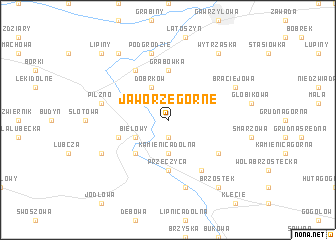 map of Jaworze Górne