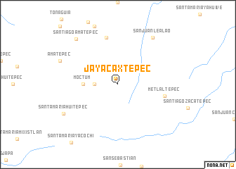 map of Jayacaxtepec