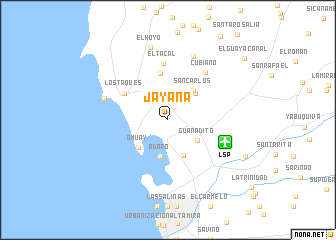 map of Jayana