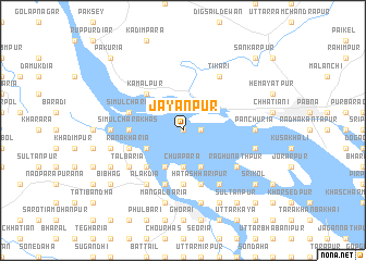 map of Jayānpur