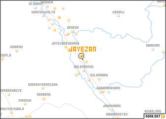 map of Jāyezān