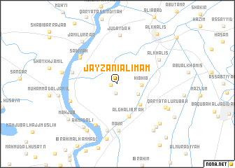 map of Jayzānī al Imām