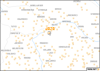 map of Jaža