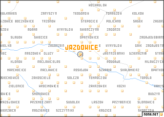 map of Jazdowice