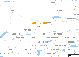 map of Jazdrowo