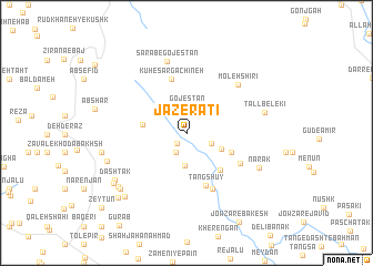 map of Jāzerātī