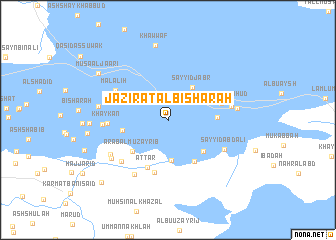 map of Jazīrat al Bishārah