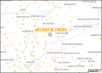 map of Jazīrat al Faras