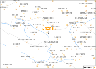 map of Jazne