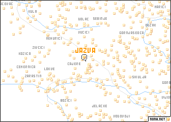 map of Jažva