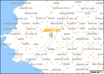 map of Jbaryūn