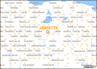 map of Jeanette