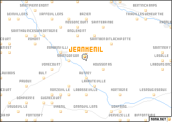 map of Jeanménil