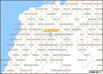 map of Jeannot