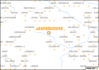 map of Jeansagnière