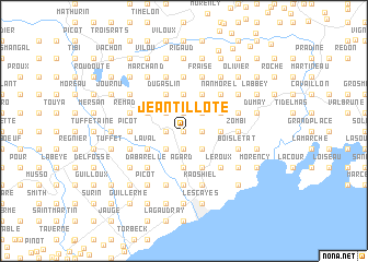 map of Jeantillote