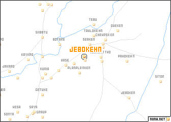map of Jebokehn