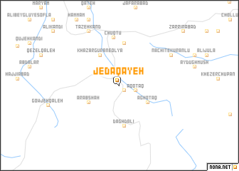 map of Jedāqayeh