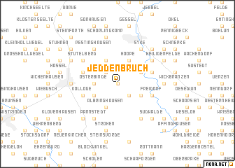 map of Jeddenbruch