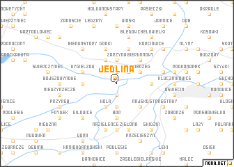 map of Jedlina